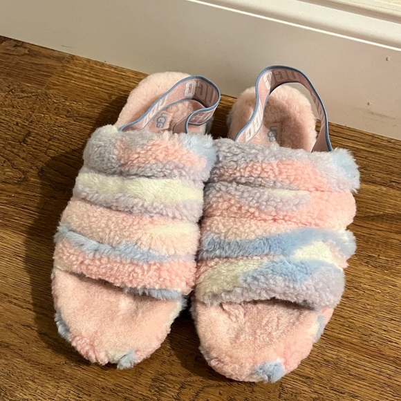 UGG Multicolor Fluffy Slippers - Picture 2 of 7